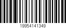 Código de barras (EAN, GTIN, SKU, ISBN): '19954141349'