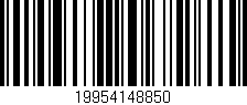 Código de barras (EAN, GTIN, SKU, ISBN): '19954148850'