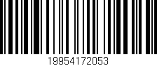 Código de barras (EAN, GTIN, SKU, ISBN): '19954172053'