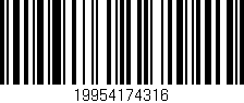 Código de barras (EAN, GTIN, SKU, ISBN): '19954174316'