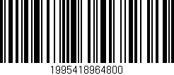Código de barras (EAN, GTIN, SKU, ISBN): '1995418964800'
