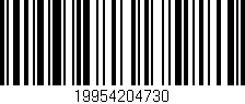 Código de barras (EAN, GTIN, SKU, ISBN): '19954204730'