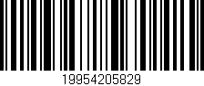 Código de barras (EAN, GTIN, SKU, ISBN): '19954205829'