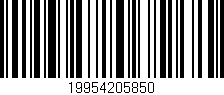 Código de barras (EAN, GTIN, SKU, ISBN): '19954205850'
