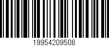 Código de barras (EAN, GTIN, SKU, ISBN): '19954209506'
