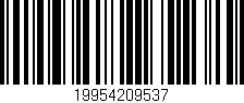 Código de barras (EAN, GTIN, SKU, ISBN): '19954209537'
