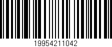 Código de barras (EAN, GTIN, SKU, ISBN): '19954211042'