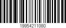 Código de barras (EAN, GTIN, SKU, ISBN): '19954211080'