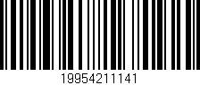 Código de barras (EAN, GTIN, SKU, ISBN): '19954211141'