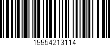 Código de barras (EAN, GTIN, SKU, ISBN): '19954213114'