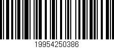 Código de barras (EAN, GTIN, SKU, ISBN): '19954250386'