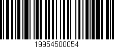 Código de barras (EAN, GTIN, SKU, ISBN): '19954500054'