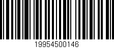 Código de barras (EAN, GTIN, SKU, ISBN): '19954500146'