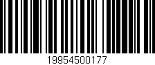 Código de barras (EAN, GTIN, SKU, ISBN): '19954500177'