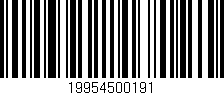 Código de barras (EAN, GTIN, SKU, ISBN): '19954500191'