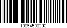 Código de barras (EAN, GTIN, SKU, ISBN): '19954500283'