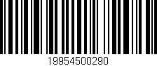 Código de barras (EAN, GTIN, SKU, ISBN): '19954500290'
