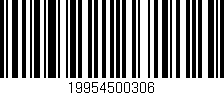 Código de barras (EAN, GTIN, SKU, ISBN): '19954500306'