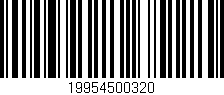 Código de barras (EAN, GTIN, SKU, ISBN): '19954500320'