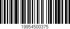 Código de barras (EAN, GTIN, SKU, ISBN): '19954500375'