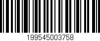 Código de barras (EAN, GTIN, SKU, ISBN): '199545003758'