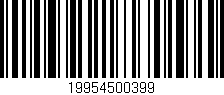 Código de barras (EAN, GTIN, SKU, ISBN): '19954500399'