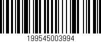 Código de barras (EAN, GTIN, SKU, ISBN): '199545003994'