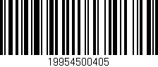 Código de barras (EAN, GTIN, SKU, ISBN): '19954500405'