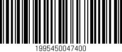 Código de barras (EAN, GTIN, SKU, ISBN): '1995450047400'