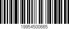 Código de barras (EAN, GTIN, SKU, ISBN): '19954500665'