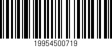 Código de barras (EAN, GTIN, SKU, ISBN): '19954500719'
