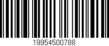Código de barras (EAN, GTIN, SKU, ISBN): '19954500788'
