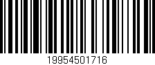 Código de barras (EAN, GTIN, SKU, ISBN): '19954501716'
