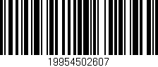 Código de barras (EAN, GTIN, SKU, ISBN): '19954502607'