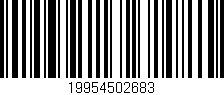 Código de barras (EAN, GTIN, SKU, ISBN): '19954502683'