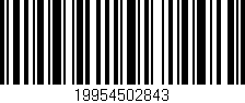 Código de barras (EAN, GTIN, SKU, ISBN): '19954502843'