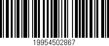 Código de barras (EAN, GTIN, SKU, ISBN): '19954502867'