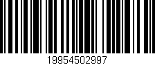 Código de barras (EAN, GTIN, SKU, ISBN): '19954502997'