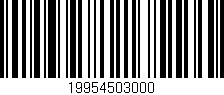Código de barras (EAN, GTIN, SKU, ISBN): '19954503000'