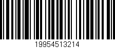 Código de barras (EAN, GTIN, SKU, ISBN): '19954513214'