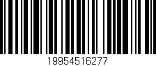 Código de barras (EAN, GTIN, SKU, ISBN): '19954516277'
