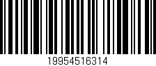 Código de barras (EAN, GTIN, SKU, ISBN): '19954516314'
