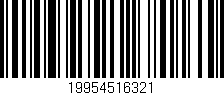 Código de barras (EAN, GTIN, SKU, ISBN): '19954516321'