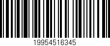 Código de barras (EAN, GTIN, SKU, ISBN): '19954516345'