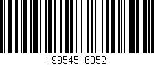 Código de barras (EAN, GTIN, SKU, ISBN): '19954516352'