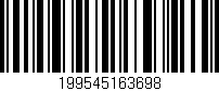 Código de barras (EAN, GTIN, SKU, ISBN): '199545163698'