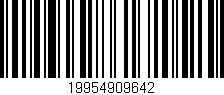 Código de barras (EAN, GTIN, SKU, ISBN): '19954909642'