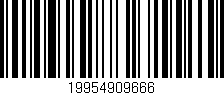 Código de barras (EAN, GTIN, SKU, ISBN): '19954909666'