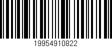 Código de barras (EAN, GTIN, SKU, ISBN): '19954910822'
