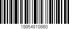 Código de barras (EAN, GTIN, SKU, ISBN): '19954910860'